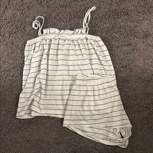 LAKE Navy Striped Tank Set